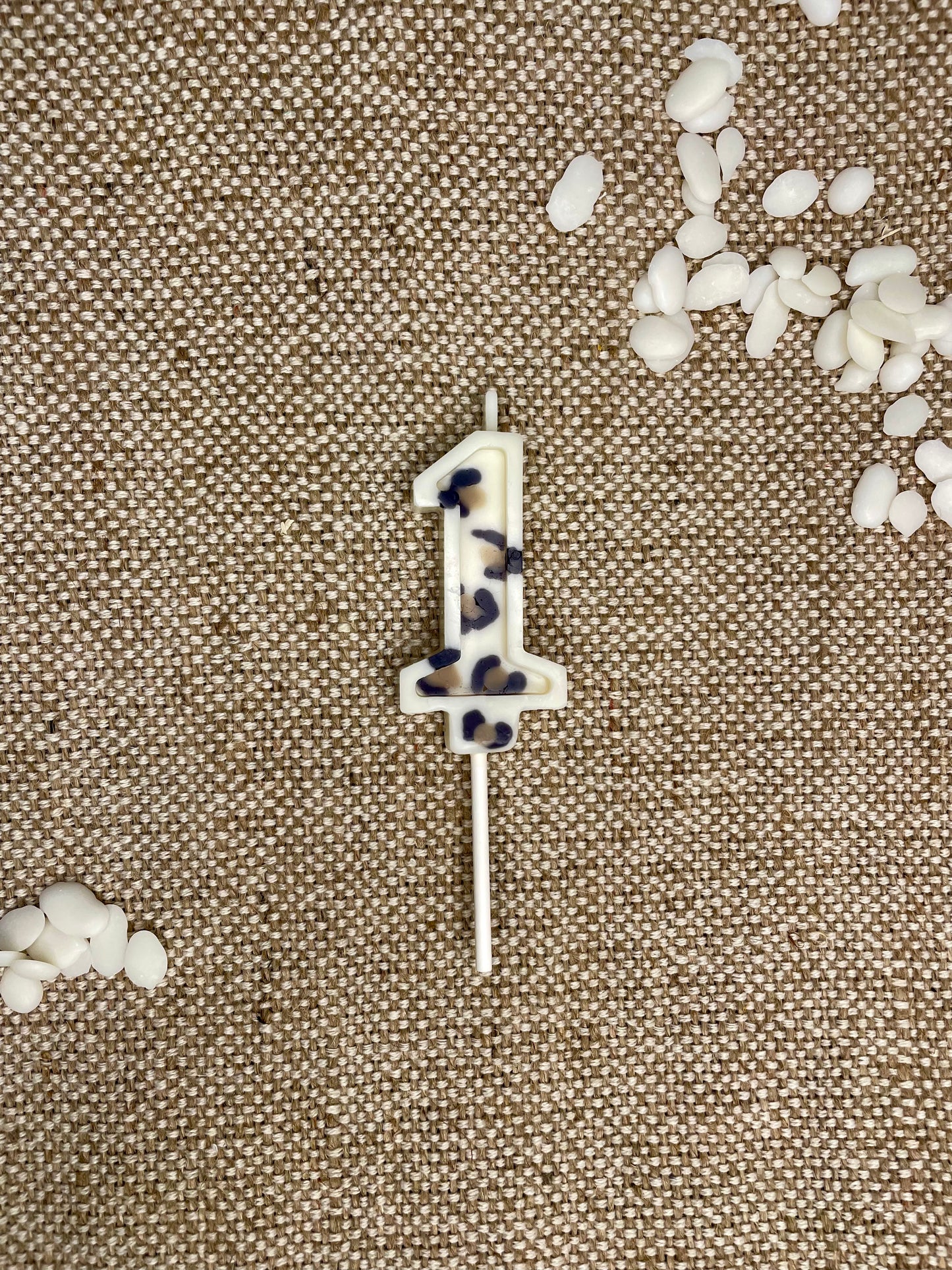 Bougie anniversaire chiffre LÉOPARD