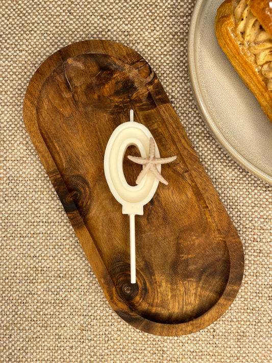 Bougie anniversaire chiffre OCÉAN