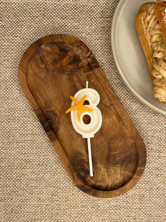 Bougie anniversaire chiffre OCÉAN