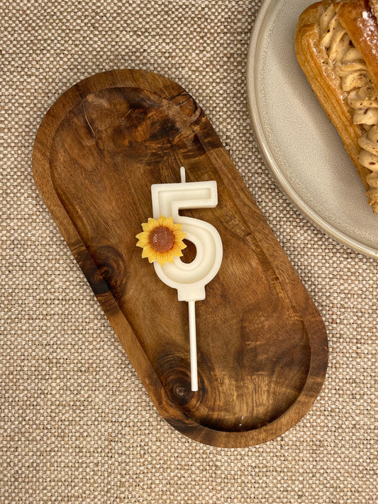 Bougie anniversaire chiffre TOURNESOL