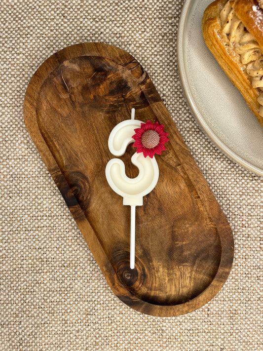 Bougie anniversaire chiffre TOURNESOL