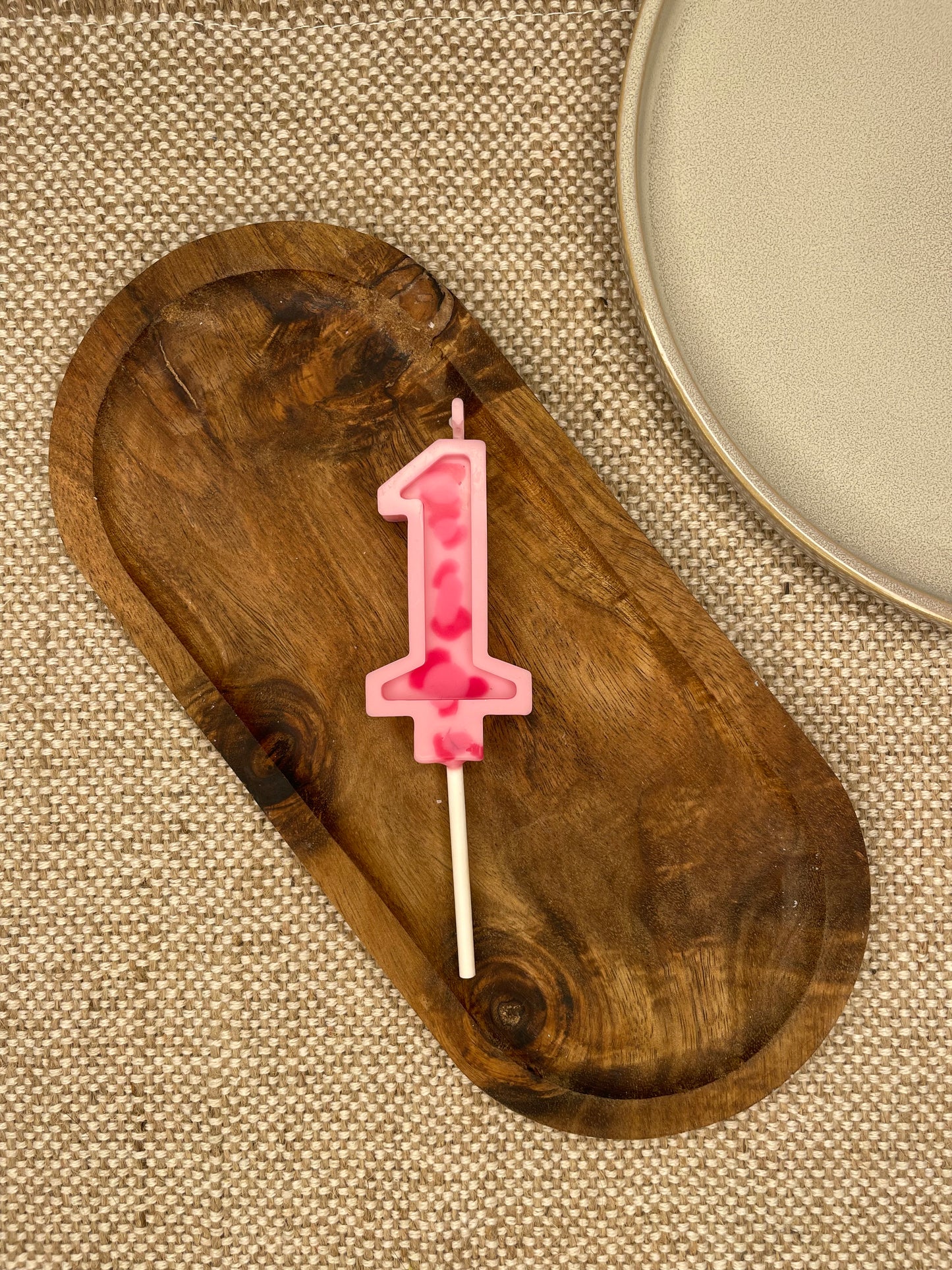 Bougie anniversaire chiffre LÉOPARD