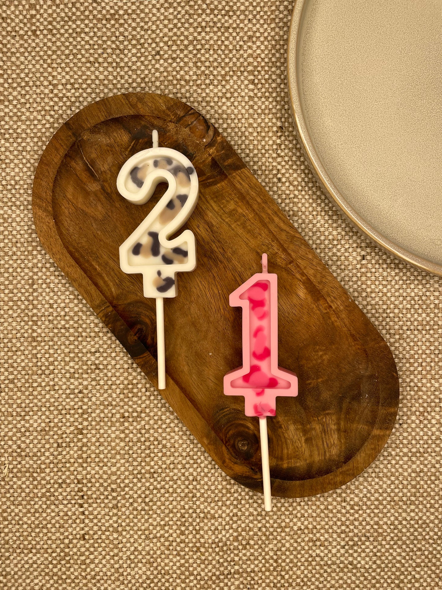 Bougie anniversaire chiffre LÉOPARD