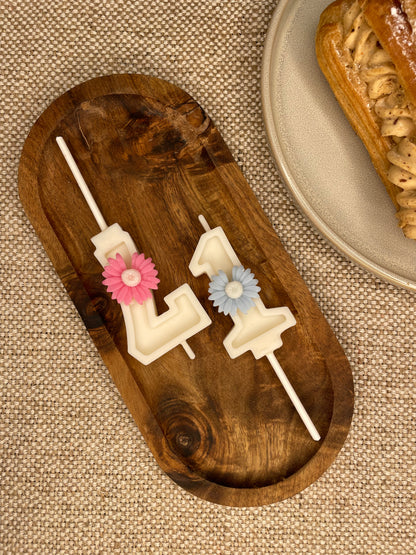 Bougie anniversaire chiffre MARGUERITE