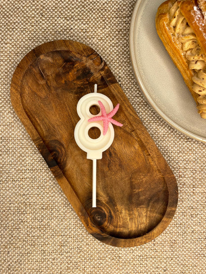 Bougie anniversaire chiffre OCÉAN