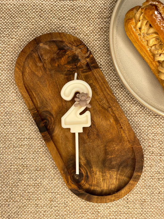 Bougie anniversaire chiffre OURSONS