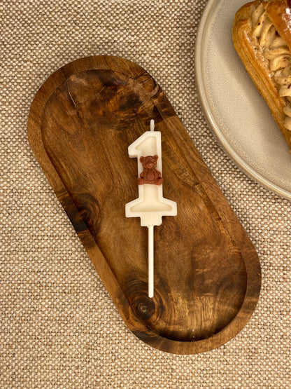 Bougie anniversaire chiffre OURSONS